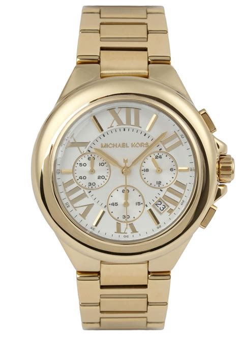 michael kors silver and bone watch|michael kors chronograph gold.